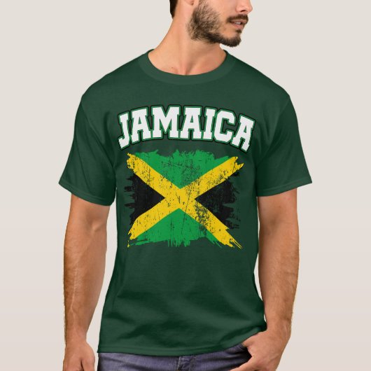geschenken Jamaica Flag T-shirt Jamaican Pride (Voorkant)