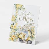 Geschenken Kaarten Positano Amalfi Vespa Vrijgezel Reclamebord Met Voetstuk (Voorkant)