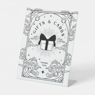 Geschenken & Kaarten Zwart & Wit Tarot Baby shower Reclamebord Met Voetstuk