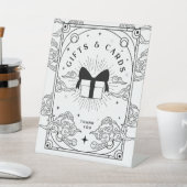 Geschenken & Kaarten Zwart & Wit Tarot Baby shower Reclamebord Met Voetstuk (Insitu)