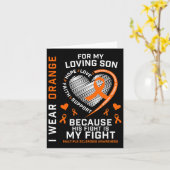 Geschenken Kleding Oranje Zoon Multiple Sclerose A Kaart (Gele Bloem)