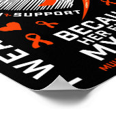 Geschenken Kleding Vecht Dochter Multiple Sclerose Poster (Hoek)