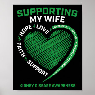 Geschenken man transplantatie vrouw nierziekte bew poster