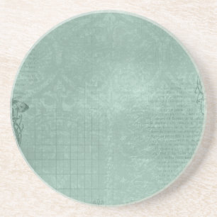 geschenken met een blauwe achtergrond voor eende zandsteen onderzetter