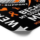 Geschenken Oranje vechter neef multiple sclerose A Poster (Hoek)