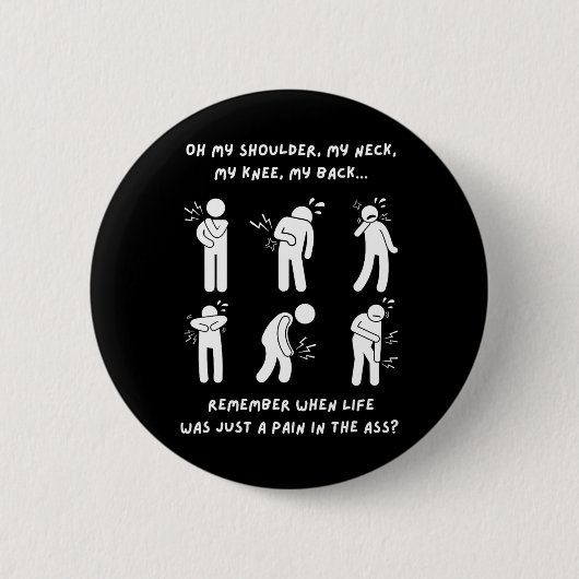 Geschenken Oude Mensen 50e 60e 70e Verjaardag Ronde Button 5,7 Cm (Voorkant)