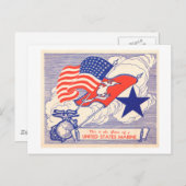 Geschenken ter ondersteuning van mariene families briefkaart (Voorkant / Achterkant)