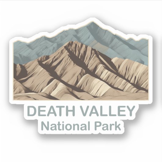 geschenken uit Death Valley National Park  Sticker (Voorkant)