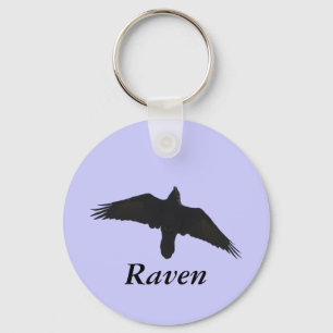 Geschenken van de zwevende raaf sleutelhanger