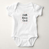 Geschenken van God, religieuze Baby-geschenken, un Romper (Voorkant)