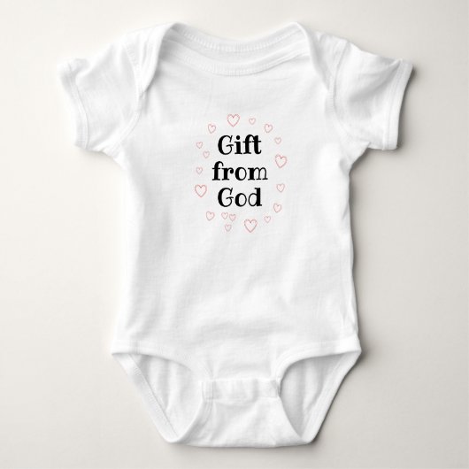 Geschenken van God, religieuze Baby-geschenken, un Romper (Voorkant)