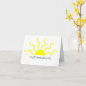 Geschenken van Jehovah Notecard Kaart (Gele Bloem)