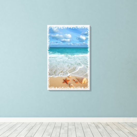 Geschenken van Neptunus Canvas Afdruk (Insitu (Houten vloer))