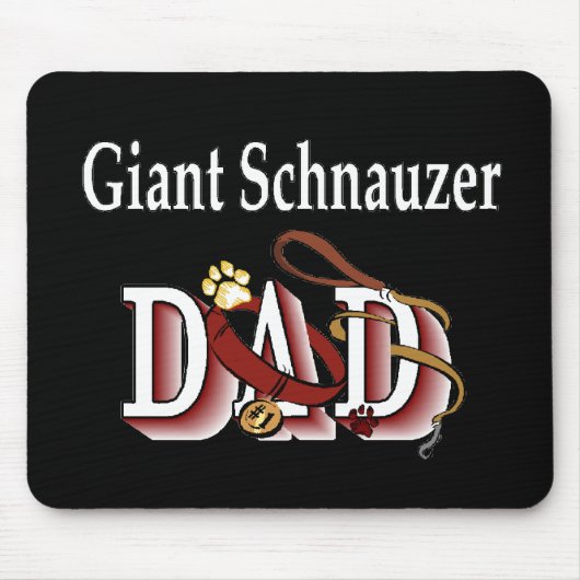 Geschenken van Reuzen Schnauzer vaders Muismat (Voorkant)