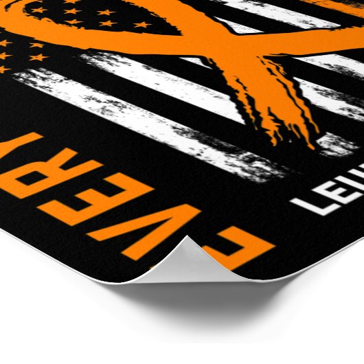 Geschenken Verlies van peetdochter Leukemie Bewust Poster (Hoek)