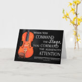 Geschenken Vioolspelers - Muziek is mijn kunst Kaart (Gele Bloem)