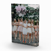 Geschenken voor bruidsmeisjes Persoonlijk Zwart Mo Fotoblokken (Rechts)