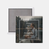 Geschenken voor bruiloft-stellen bevoordeelt cadea magneet (Voorkant / Achterkant)