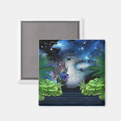 Geschenken voor buitenruimtenportal magneet (Voorkant / Achterkant)