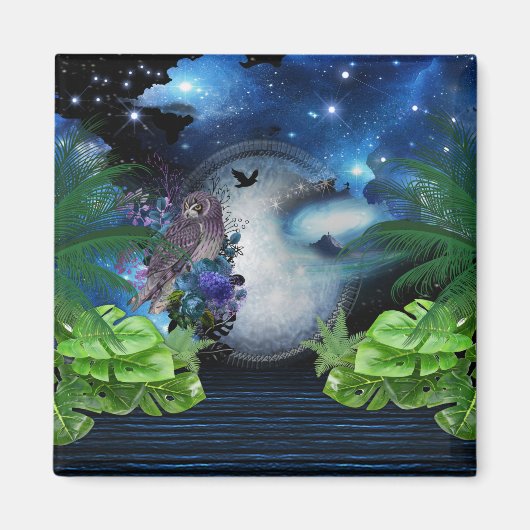 Geschenken voor buitenruimtenportal magneet (Voorkant)