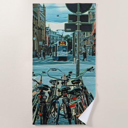 Geschenken voor fietsers 2022 strandlaken (Voorkant)