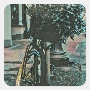 Geschenken voor fietsers 2022 vierkante sticker