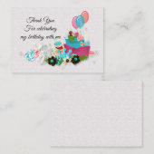 Geschenken voor geboortedag Dank je kaarten Notitiekaartje (Voorkant / Achterkant)