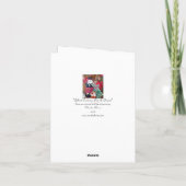 Geschenken voor kerstmis en Cadeau Feestdagen Kaart (Achterkant)