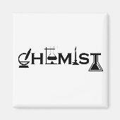 geschenken voor mannen en vrouwelijke chemici magneet (Voorkant)