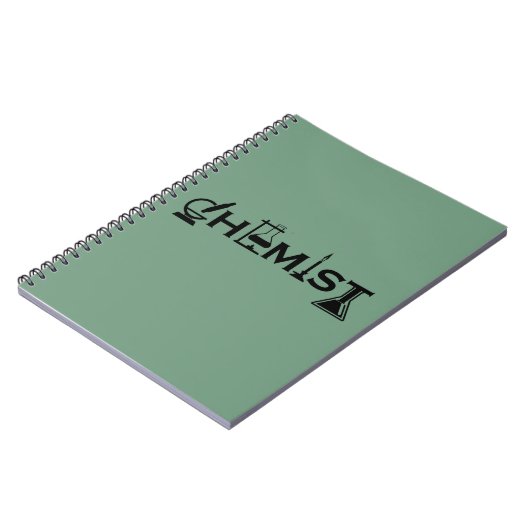geschenken voor mannen en vrouwelijke chemici notitieboek (Linkerzijde)
