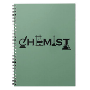 geschenken voor mannen en vrouwelijke chemici notitieboek