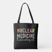 Geschenken voor Nucleair Geneeskundig Technoloog C Tote Bag (Achterkant)