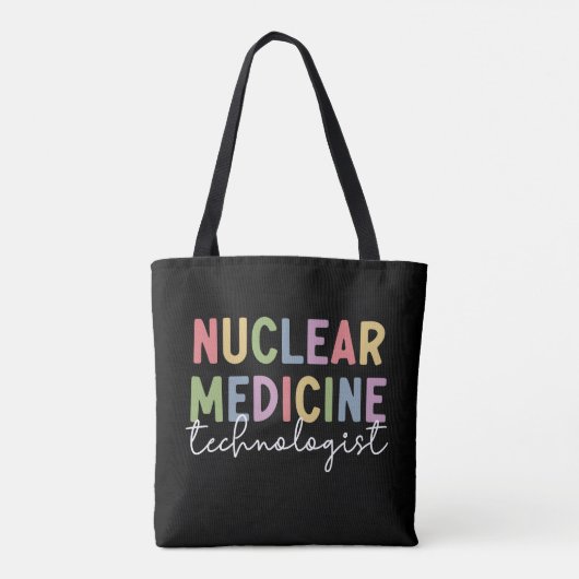 Geschenken voor Nucleair Geneeskundig Technoloog C Tote Bag (Achterkant)