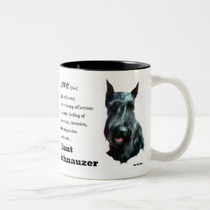 Geschenken voor Reuzen Schnauzers Tweekleurige Koffiemok