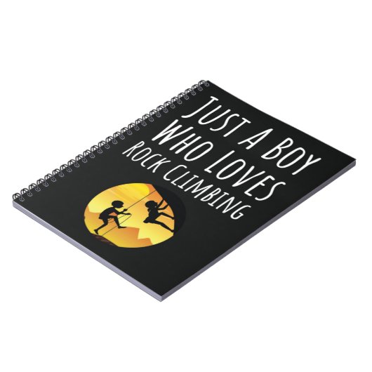 Geschenken voor Rotsklimmen voor Jongens die Klimm Notitieboek (Linkerzijde)