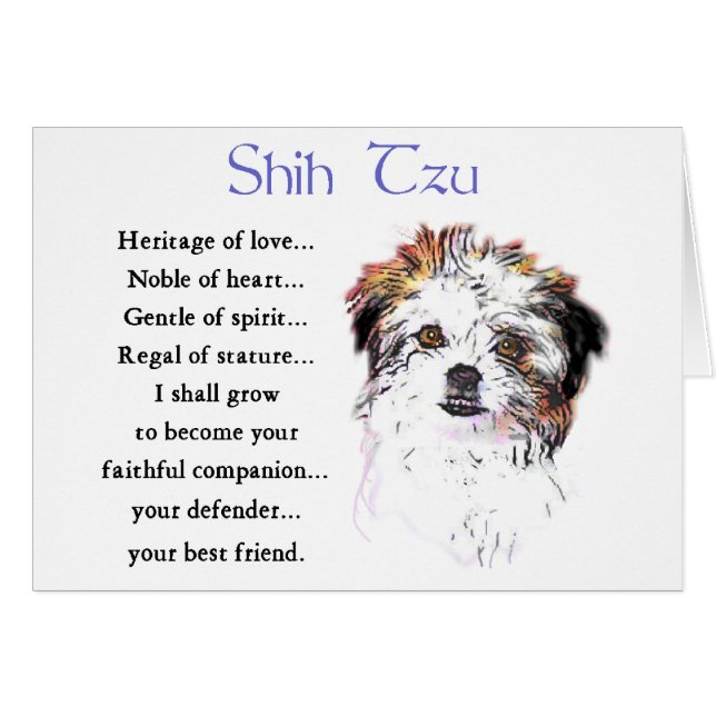 Geschenken voor Shih Tzu-liefhebbers (Voorkant Horizontaal)
