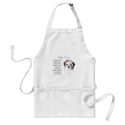 Geschenken voor Shih Tzu liefhebbers Standaard Schort (Voorkant)