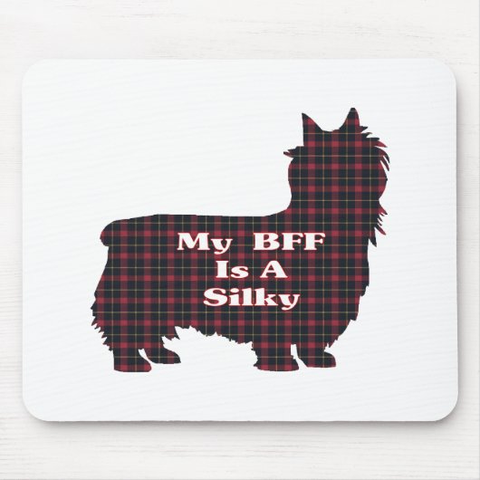 Geschenken voor Silky Terrier BFF Muismat (Voorkant)