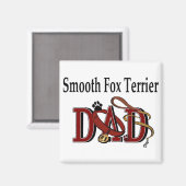 Geschenken voor Smooth Fox Terrier vaders Magneet (Voorkant / Achterkant)