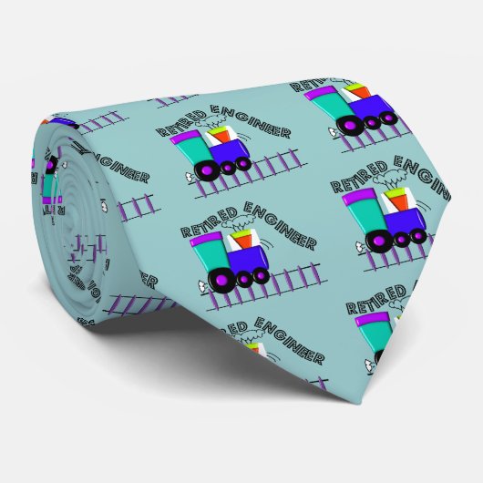 Geschenken voor treinmachinist in ruste stropdas (Opgerold)