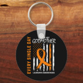Geschenken voor verlies van peetmoeder leukemie be sleutelhanger (Voorkant)