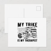 Geschenken zoeken | Motorfietsers met driewielers Briefkaart (Voorkant / Achterkant)