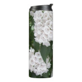 Geschenkflacon met witte berglaurier en monogram thermosbeker (Gedraaid links)