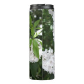 Geschenkflacon met witte berglaurier en monogram thermosbeker (Achterkant)