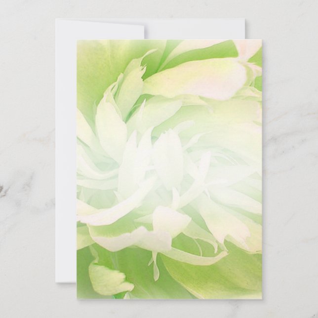 Geschenkje voor Greenish Floral bruiloft (Voorkant)