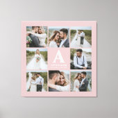 Geschenkje voor multi-foto monogram bruiloft canvas afdruk (Voorkant)