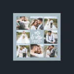 Geschenkje voor multi-foto monogram bruiloft canvas afdruk<br><div class="desc">Meerdere foto's cadeau voor een huwelijksgezin. Ideale bruiloft,  nieuw thuis,  jubileum,  verjaardag of kerstcadeau. Een leuke manier om al je mooie foto's af te shows.</div>