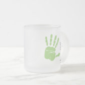 Geschenkje voor persoonlijke Vaderdag handdruk Matglas Koffiemok (Voorkant rechts)