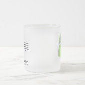 Geschenkje voor persoonlijke Vaderdag handdruk Matglas Koffiemok (Center)