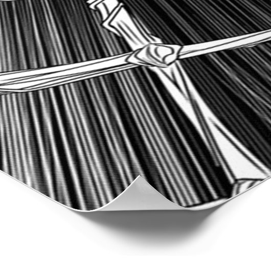 Geschenkje voor spineigenaars | Cute Spider-afbeel Poster (Hoek)